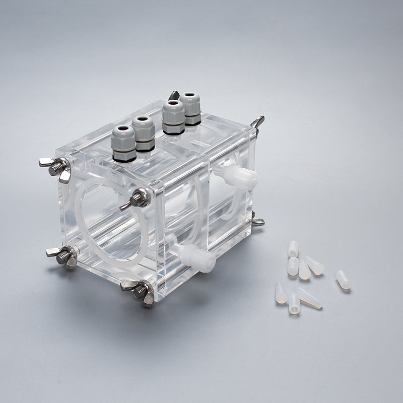 Organic Glass Microbial Reactor MFC Standard Fuel Cell Box Acrylic Material with Fast Interface EMC Electro-Catalytic Reactor with Electrolytic Bayonet Optical Transparent Reactor